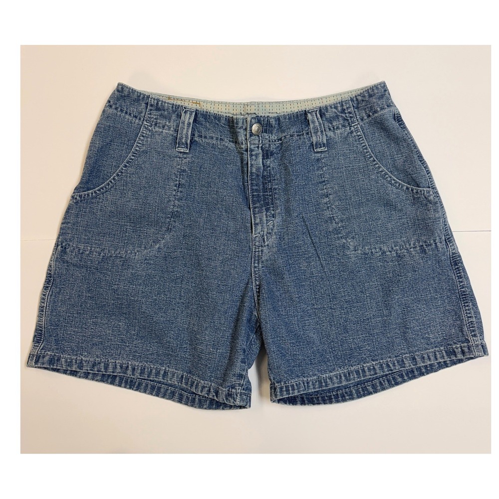 Vintage Levi's High Rise Denim Shorts Size 12 Made in Brazil Patch Pockets